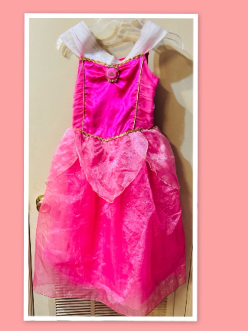 Disney Store Aurora Princess Sleeping Beauty Costume Dress (Pink) ~ Size  5/6
